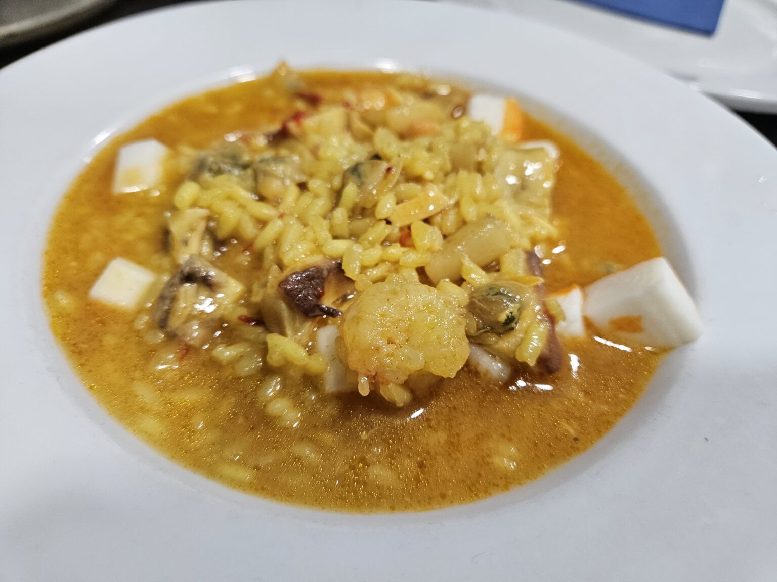 Arroz meloso con marisco